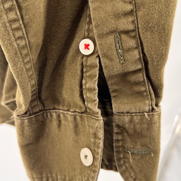 EUC Bensimon Leather Elbow Patch Button Down Shirt - Picture 5 of 10